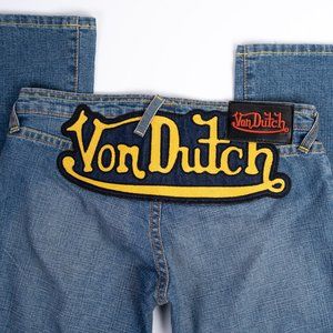 Rare Vintage VonDutch jeans with patch